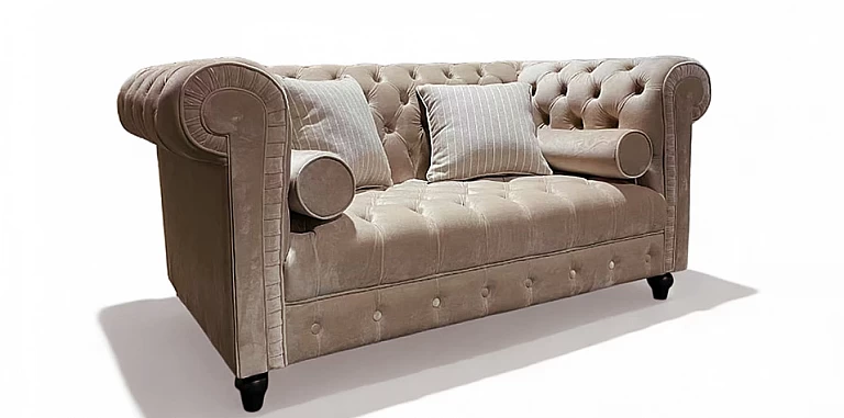 Σαλόνι σετ σε καπιτονέ βελούδο (1634T3, 1634D3) ΣΑΛΟΝΙΑ ΥΦΑΣΜΑΤΙΝΑ